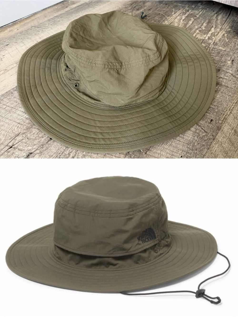 The North Face Horizon Breeze Brimmer Hat in Taupe Green Unisex L/XL Nylon